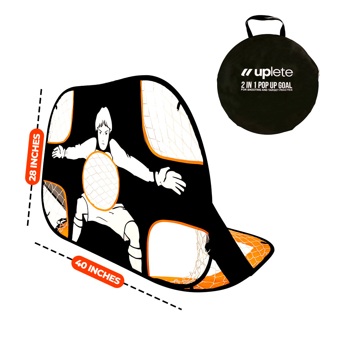2-in-1 Portable Kids’ Soccer Goal – Durable, Foldable & Easy To Set Up